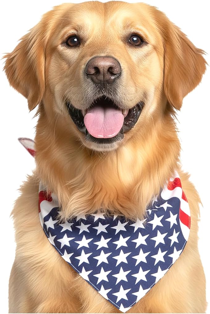 American Flag Dog Bandana