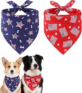 Flag Puppy Bandanas