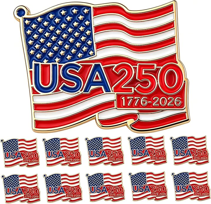 250 Years Flag Pins